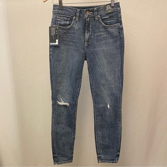 Silver Jeans NWT 5/6 (28) Womens Avery High Rise Skinny Crop Curvy Stretch Jeans - Picture 12 of 14